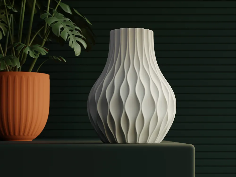 Fractal Wide Vase